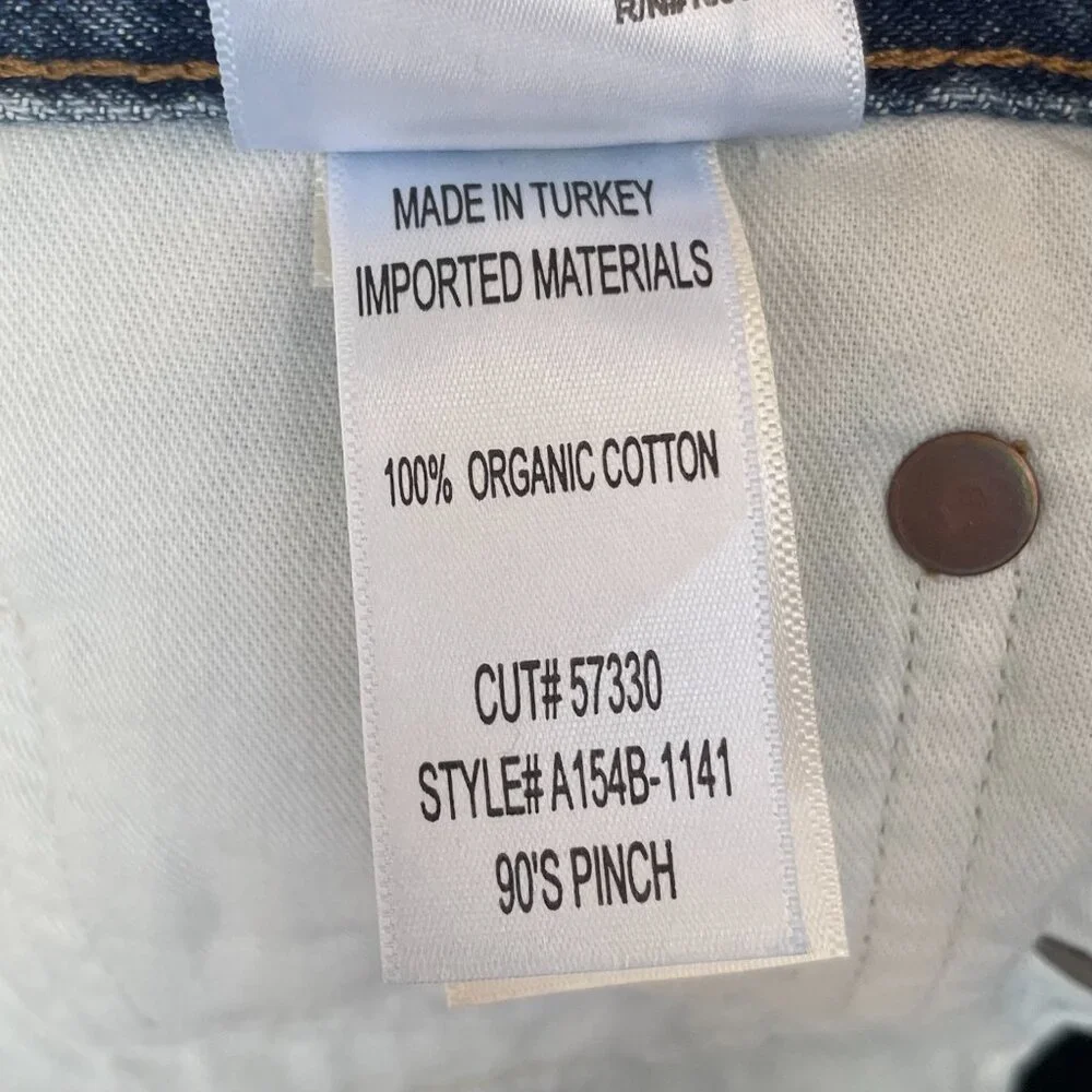 Agolde 90's Pinch Waist High Rise Jeans Lineup Organic Cotton Size 26 NWT - Picture 10 of 10